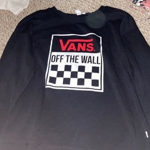 black and red vans crew